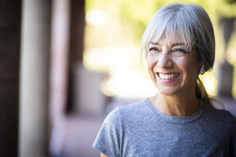 testimonial image of woman smiling